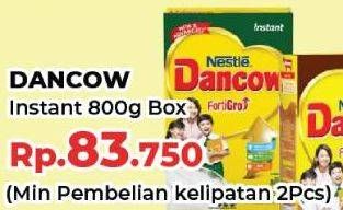 Promo Harga Dancow FortiGro Susu Bubuk Instant 800 gr - Yogya