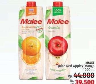 Promo Harga MALEE Juice Mandarin Orange, Red Apple 1000 ml - LotteMart