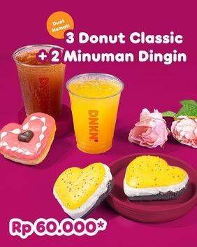 Promo Harga Dunkin Valentine Donut  - Dunkin Donuts