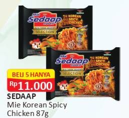 Promo Harga SEDAAP Korean Spicy Chicken 87 gr - Alfamart