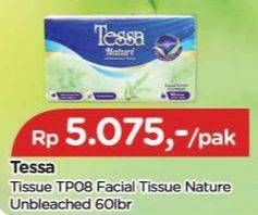 Promo Harga Tessa Facial Tissue Nature 60 sheet - TIP TOP