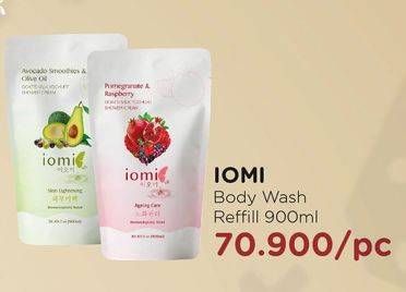 Promo Harga IOMI Shower Cream Refill 900 ml - Watsons