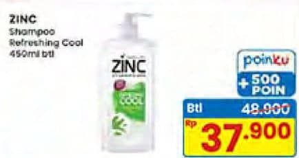 Promo Harga Zinc Shampoo Refreshing Cool 450 ml - Indomaret