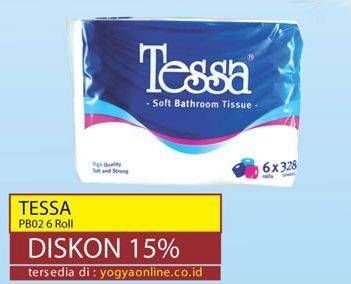 Promo Harga TESSA Toilet Tissue PB02 6 roll - Yogya