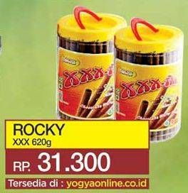 Promo Harga ROCKY XXX-Tra Wafer Roll 620 gr - Yogya