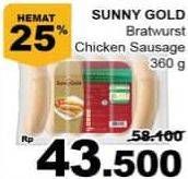 Promo Harga SUNNY GOLD Chicken Sausage 360 gr - Giant