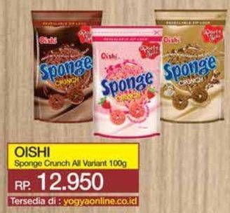 Promo Harga Oishi Sponge Crunch All Variants 100 gr - Yogya