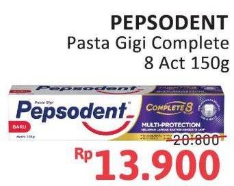 Promo Harga Pepsodent Pasta Gigi Complete 8 Actions 150 gr - Alfamidi