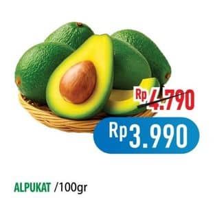 Promo Harga Alpukat per 100 gr - Hypermart