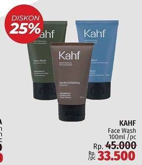 Promo Harga Kahf Face Wash 100 ml - LotteMart