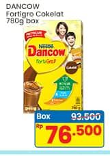 Promo Harga Dancow FortiGro Susu Bubuk Kecuali Instant Cokelat 800 gr - Indomaret