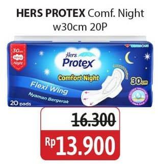 Promo Harga Hers Protex Comfort Night Wing 30cm 20 pcs - Alfamidi