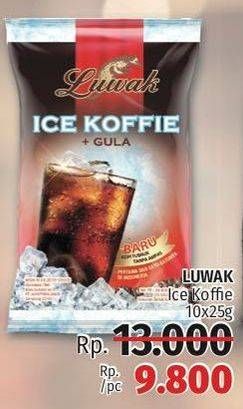 Promo Harga Luwak Ice Koffie Gula per 10 sachet 25 gr - LotteMart