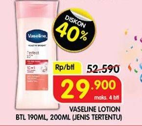 Promo Harga Vaseline Body Lotion 190 ml - Superindo