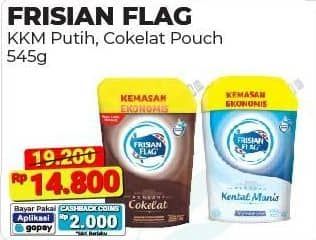 Promo Harga Frisian Flag Susu Kental Manis Cokelat, Putih 545 gr - Alfamart