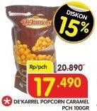 Promo Harga DE KARREL Popcorn Caramel 100 gr - Superindo