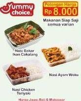 Promo Harga YUMMY CHOICE Nasi Bento Nasi Ayam Woku, Nasi Bakar Ikan Cakalang, Nasi Chicken Teriyaki  - Indomaret