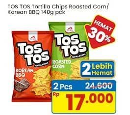Promo Harga Tos Tos Snack Roasted Corn, Korean BBQ 145 gr - Indomaret