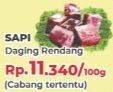 Promo Harga Daging Rendang Sapi Sapi per 100 gr - Yogya