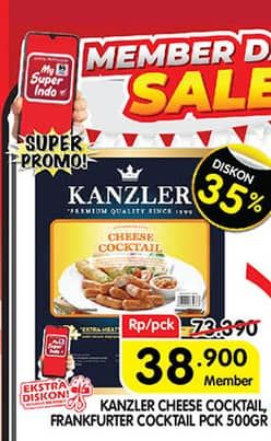 Promo Harga Kanzler Cocktail/Frankfurter  - Superindo