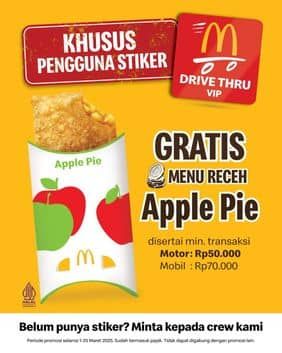 Promo Harga Gratis Apple Pie  - McD