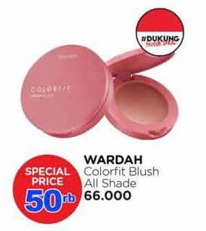 Promo Harga Wardah Colorfit Cream Blush All Variants 3 gr - Watsons