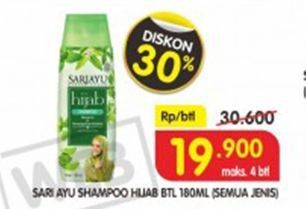 Promo Harga SARIAYU Hijab Shampoo All Variants 180 ml - Superindo