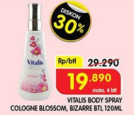 Promo Harga Vitalis Body Scent Blossom, Bizarre 120 ml - Superindo