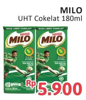 Promo Harga Milo Susu UHT 180 ml - Alfamidi