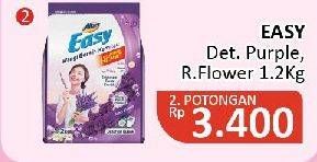 Promo Harga Attack Easy Detergent Powder Purple Blossom, Romantic Flowers 1200 gr - Alfamidi