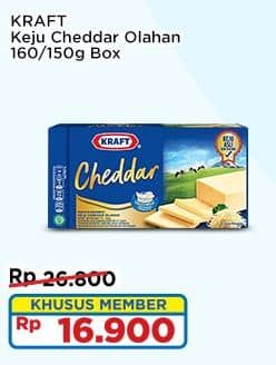 Promo Harga Kraft Cheese Cheddar 160 gr - Indomaret