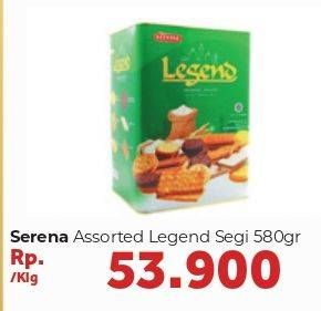 Promo Harga SERENA Biskuit Legend 580 gr - Carrefour