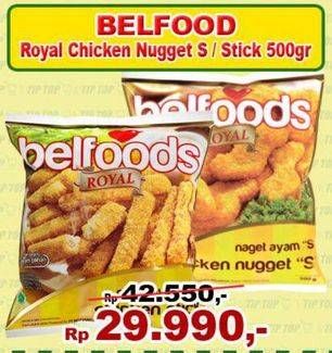 Promo Harga Belfoods Royal Chicken Nugget/Stick  - TIP TOP