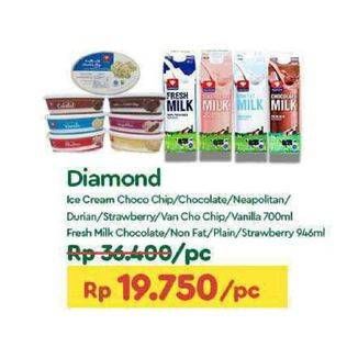 Diamond Ice Cream dan Fresh Milk