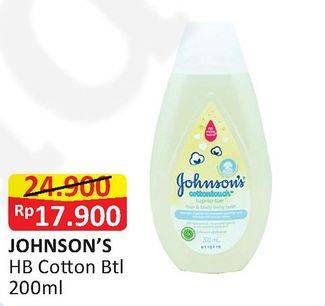 Promo Harga JOHNSONS Baby Wash Cottontouch 200 ml - Alfamart