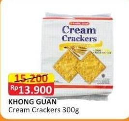 Promo Harga Khong Guan Cream Crackers Metalized 300 gr - Alfamart