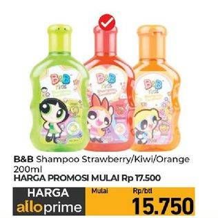 Promo Harga B&b Kids Shampoo & Conditioner Blossom, Buttercup, Bubbles 200 ml - Carrefour