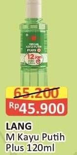 Promo Harga Cap Lang Minyak Kayu Putih Plus 12 Jam 120 ml - Alfamart