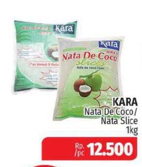Promo Harga KARA Nata De Coco Slices, Standard 1 kg - Lotte Grosir