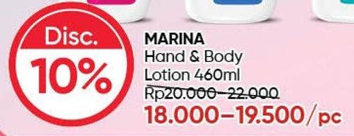 Promo Harga MARINA Hand Body Lotion 460 ml - Guardian