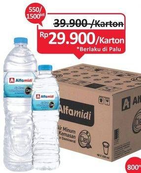 Promo Harga ALFAMIDI Air Mineral 550 ml - Alfamidi