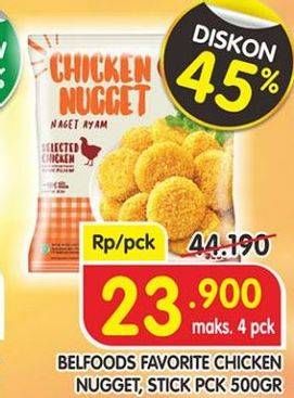 Promo Harga BELFOODS Nugget 500 gr - Superindo