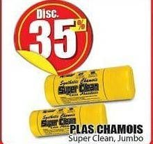 Promo Harga SUPER CLEAN Plas Chamois Original, Jumbo  - Hari Hari