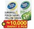Promo Harga SUPER PELL Pembersih Lantai Yellow, Green 1600 ml - Hypermart