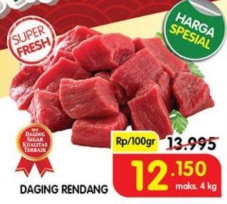 Promo Harga Daging Rendang Sapi per 100 gr - Superindo