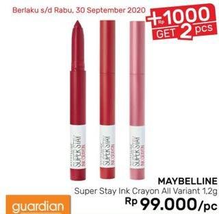 Promo Harga MAYBELLINE Superstay Ink Crayon All Variants  - Guardian