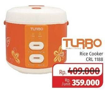 Promo Harga TURBO CRL 1188 | Rice Cooker  - Lotte Grosir