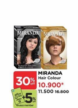 Promo Harga Miranda Hair Color 30 ml - Watsons