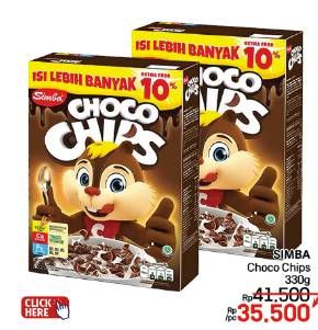 Promo Harga Simba Cereal Choco Chips 330 gr - LotteMart