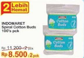 Promo Harga INDOMARET Cotton Buds Spiral 100 pcs - Indomaret